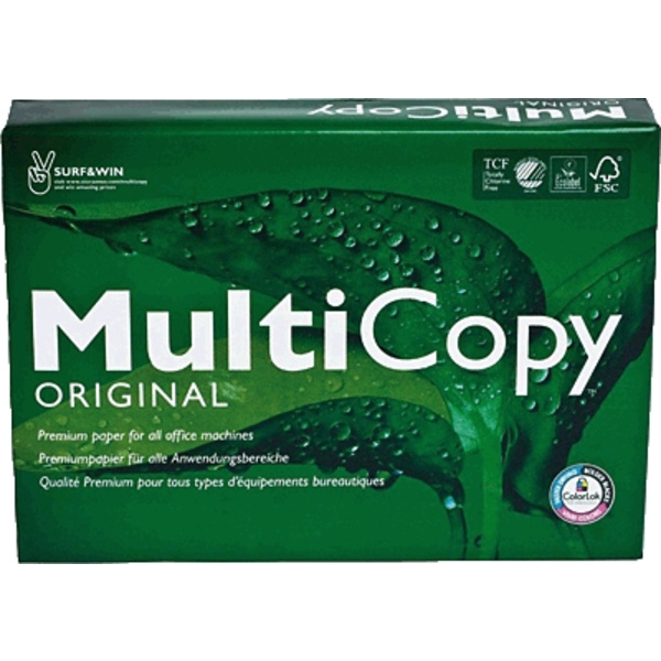 MultiCopy 88046519 Universal Druckerpapier Kopierpapier DIN A4 80 g/m² 500 Blatt Weiß