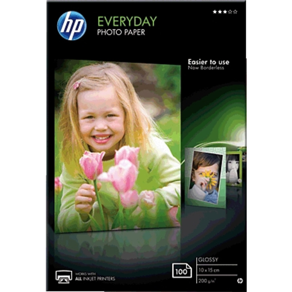 HP Everyday Photo Paper CR757A Papier photo 10 x 15 cm 200 g/m² 100 feuille(s) brillant