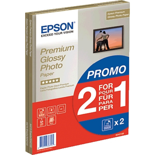 Epson Premium Glossy Photo Paper C13S042169 Fotopapier DIN A4 255 g/m² 30 Blatt Hochglänzend