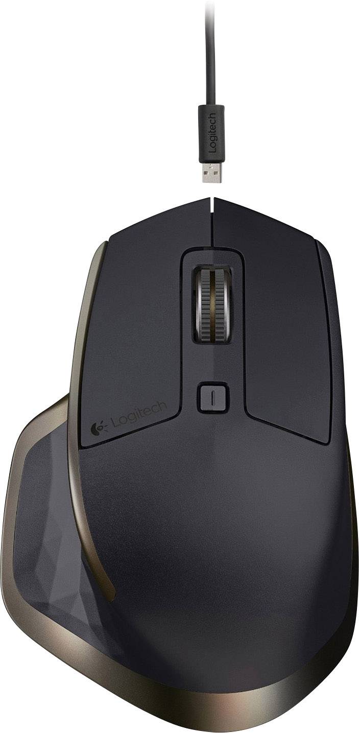 Logitech Bluetooth-Maus Laser MX Master Wiederaufladbar Schwarz