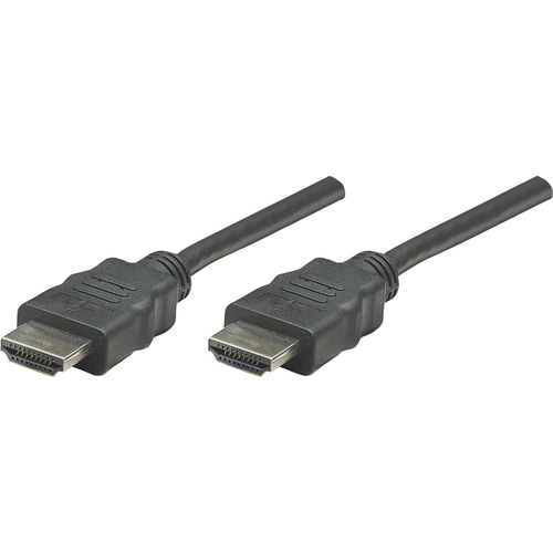 Manhattan HDMI Anschlusskabel HDMI-A Stecker, HDMI-A Stecker 7.50m Schwarz 353274 HDMI-Kabel