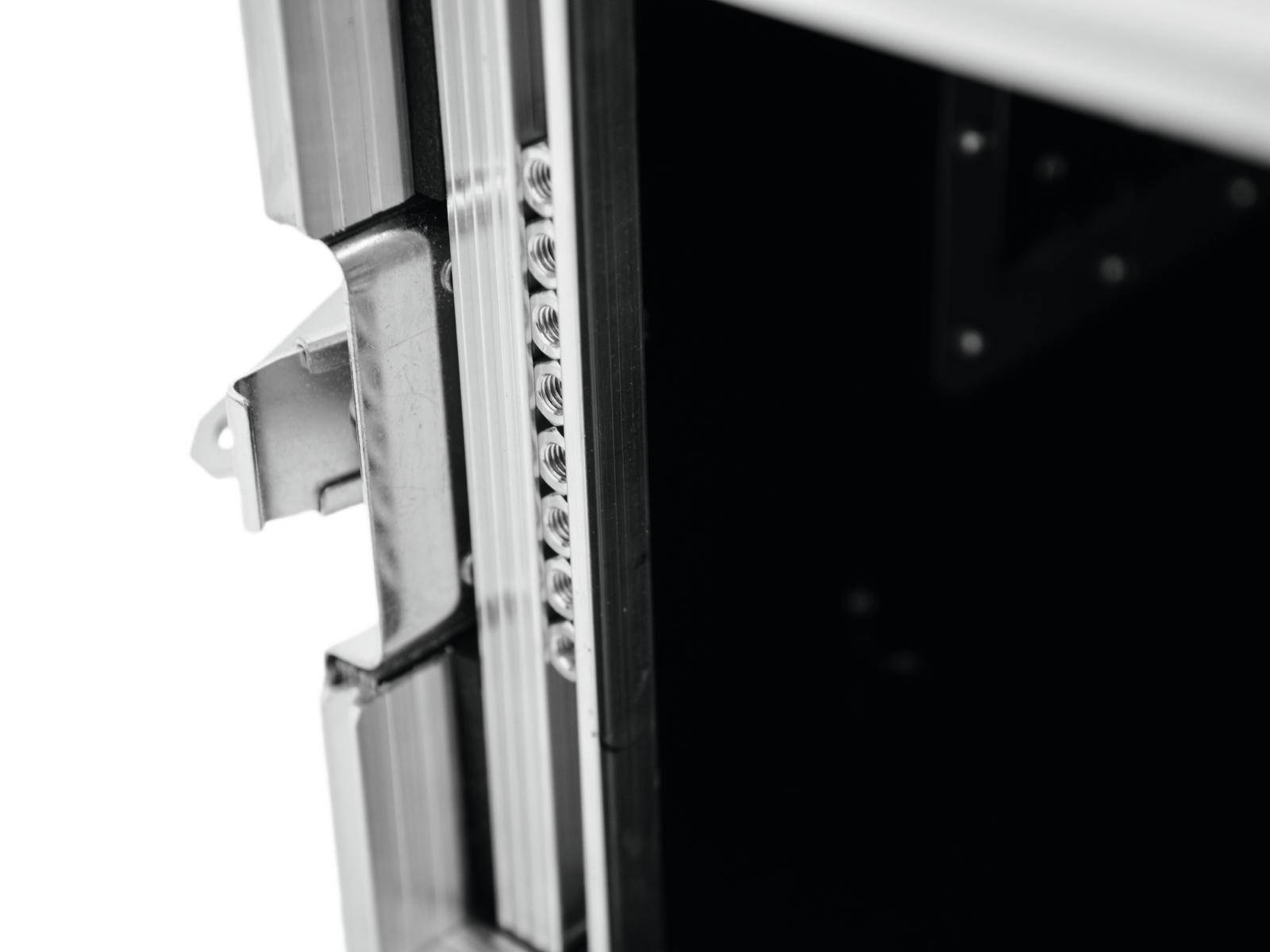 Roadinger Profi 19 Zoll Rack 8 HE Holz inkl. Griff, inkl. Rollen