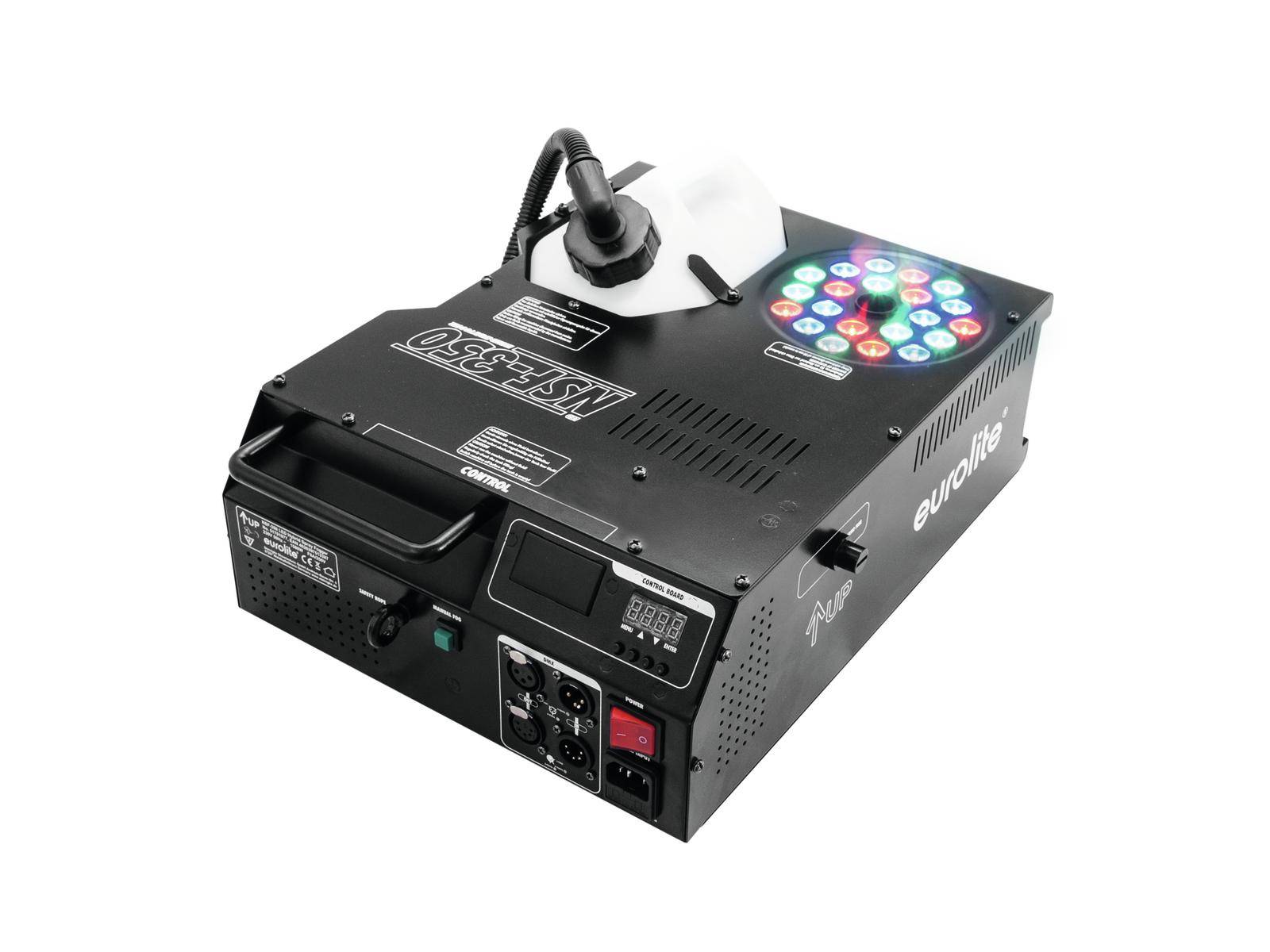 Eurolite NSF-350 LED Hybrid Spray Fogger Nebelmaschine inkl. Funkfernbedienung, mit Lichteffekt