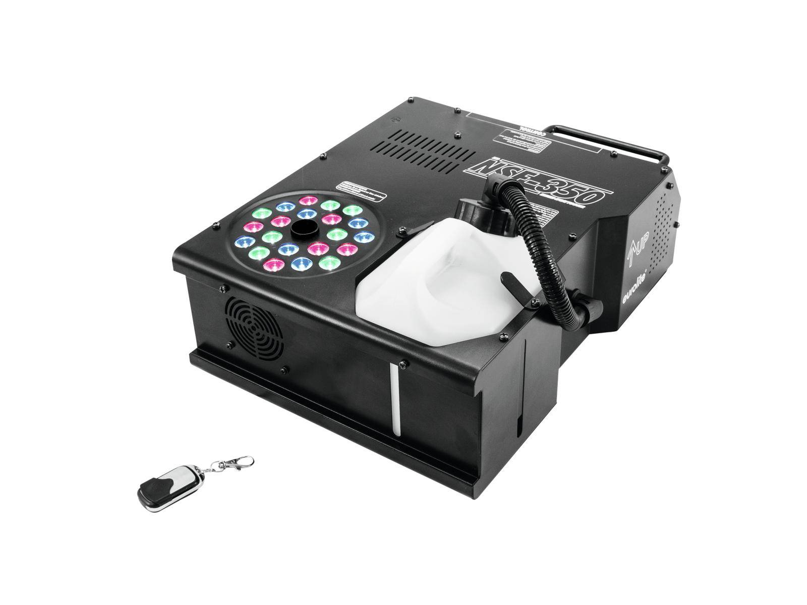 Eurolite NSF-350 LED Hybrid Spray Fogger Nebelmaschine inkl. Funkfernbedienung, mit Lichteffekt