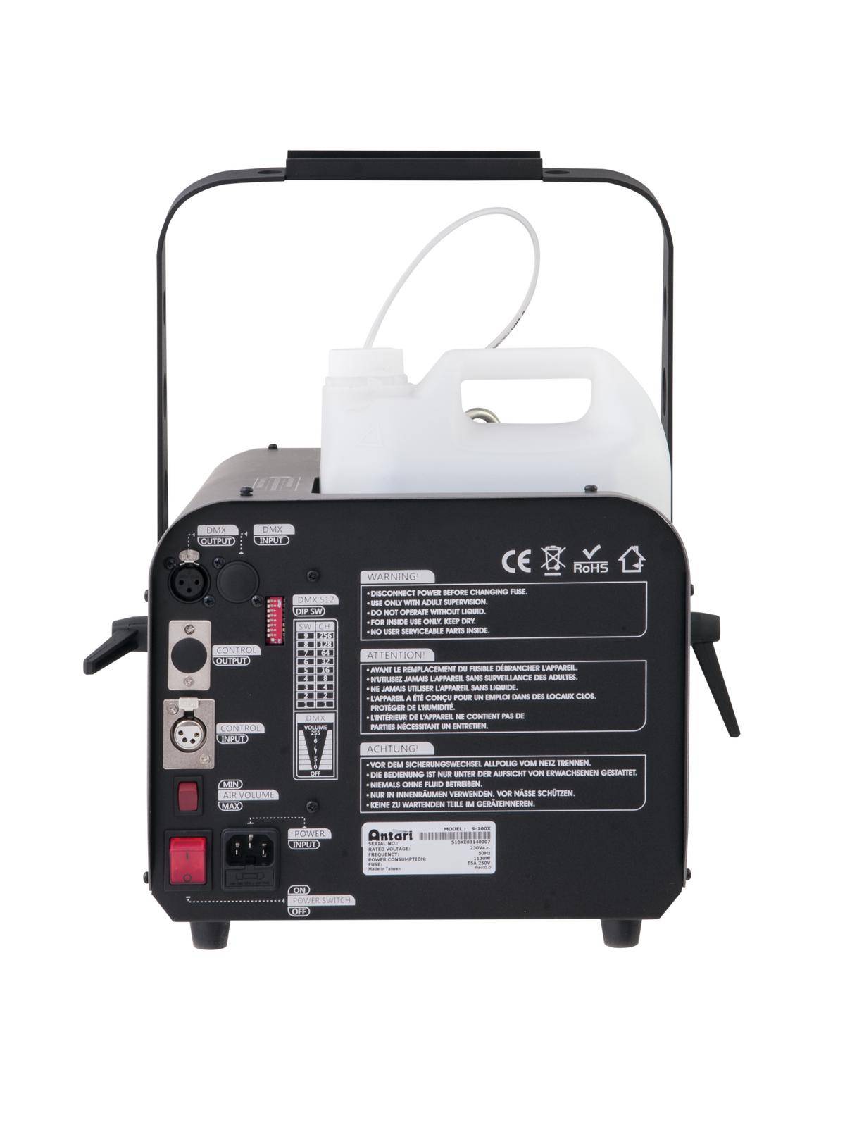 Antari S-100X Schneemaschine inkl. Kabelfernbedienung, inkl. Befestigungsbügel