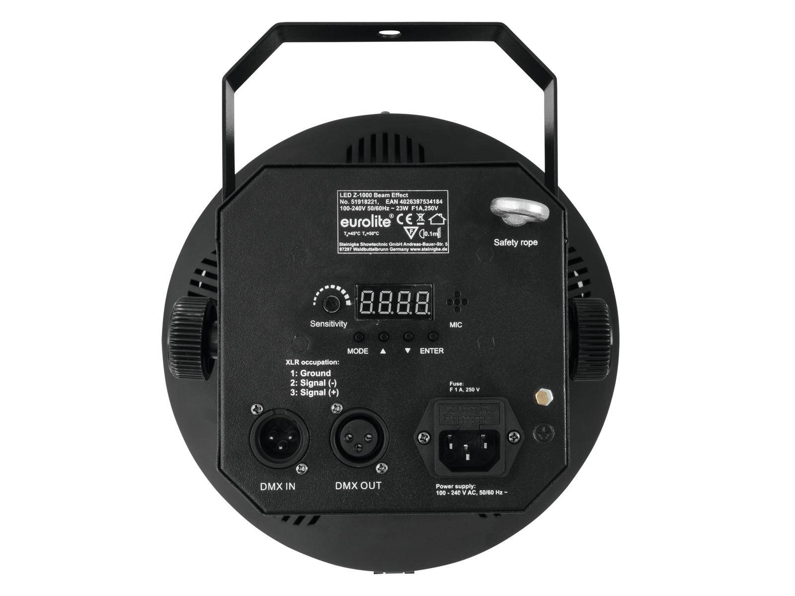 Eurolite 51918221 LED Z-1000 LED-Effektstrahler Anzahl LEDs (Details):6 x 3 W