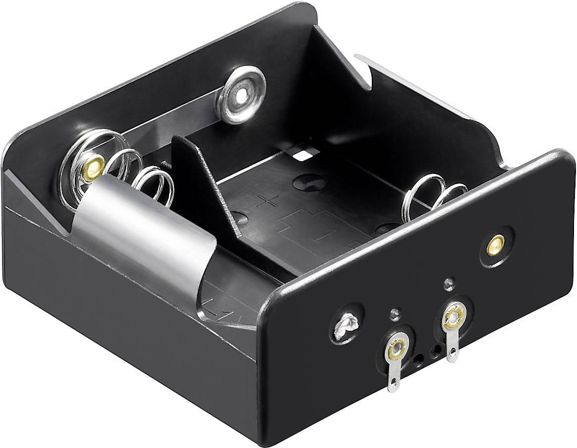 Goobay 11033 Batteriehalter 2x Mono (D) Lötanschluss (L x B x H) 73 x 71 x 31 mm