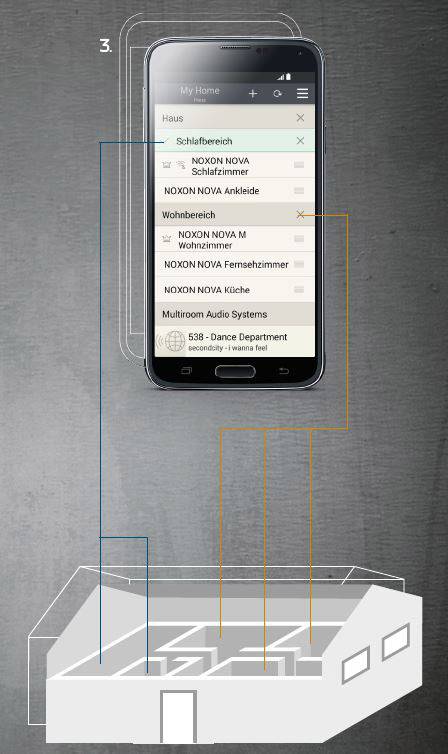 Noxon Nova S Multiroom Lautsprecher  Bluetooth®, WLAN, DLNA, Internetradio  Schwarz