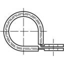 TOOLCRAFT 137677 Rohrschelle Schellen 20 mm Stahl galvanisch verzinkt 50 St.