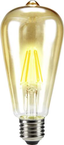 LED EEK A++ (A++ - E) E27 Kolbenform 6 W = 55 W Warmweiß (Ø x L) 64 mm x 143 mm Filament 1; Energieeffizienzklasse: A++