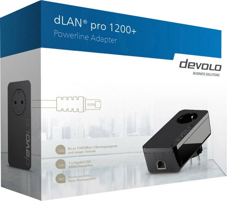 Devolo Business Solutions dLAN® pro 1200+ Powerline managebar Einzel Adapter 1.2 GBit/s