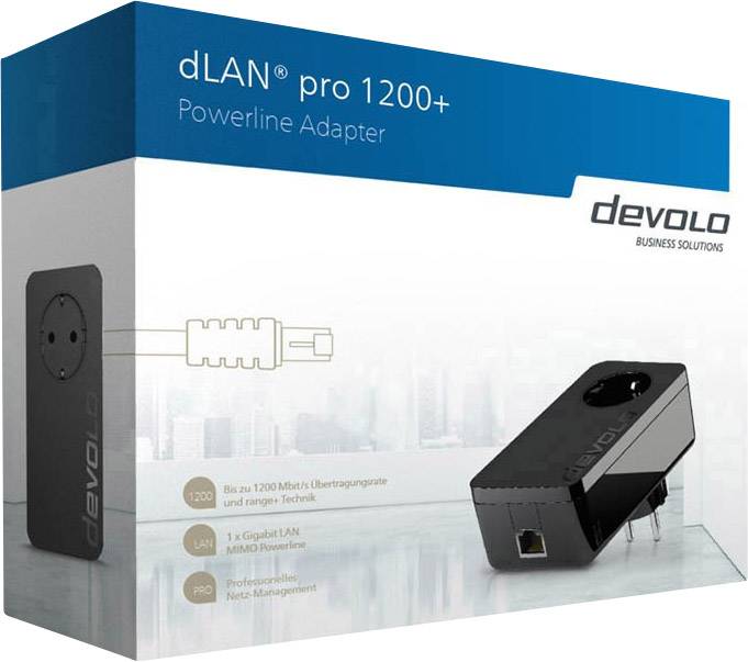Devolo Business Solutions dLAN® pro 1200+ Powerline managebar Einzel Adapter 1.2 GBit/s