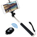 LogiLink BT0034 Selfie Stick 8.7 cm 1/4 Zoll Schwarz, Silber inkl. Handschlaufe