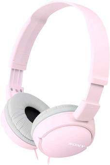 Sony MDR-ZX110AP On Ear Kopfhörer kabelgebunden Pink Faltbar, Headset