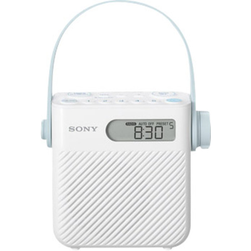 Sony ICF-S80 Badradio UKW spritzwassergeschützt Weiß