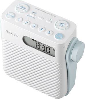 Sony ICF-S80 Badradio UKW spritzwassergeschützt Weiß