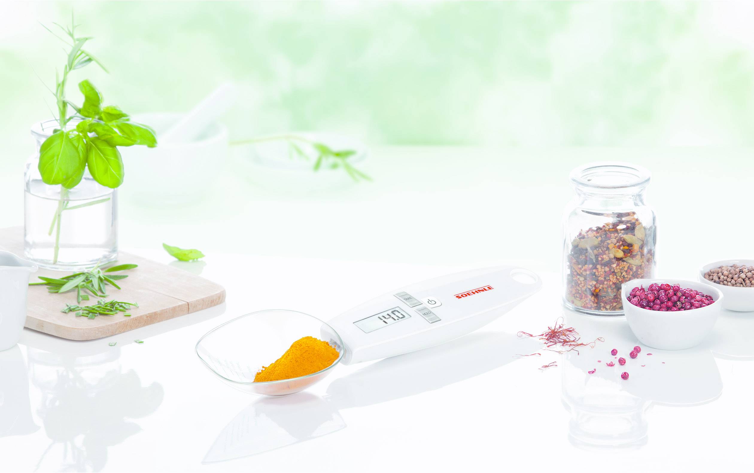 Soehnle Löffelwaage Wägebereich (max.) 500 g Ablesbarkeit 0.1 g batteriebetrieben Weiß