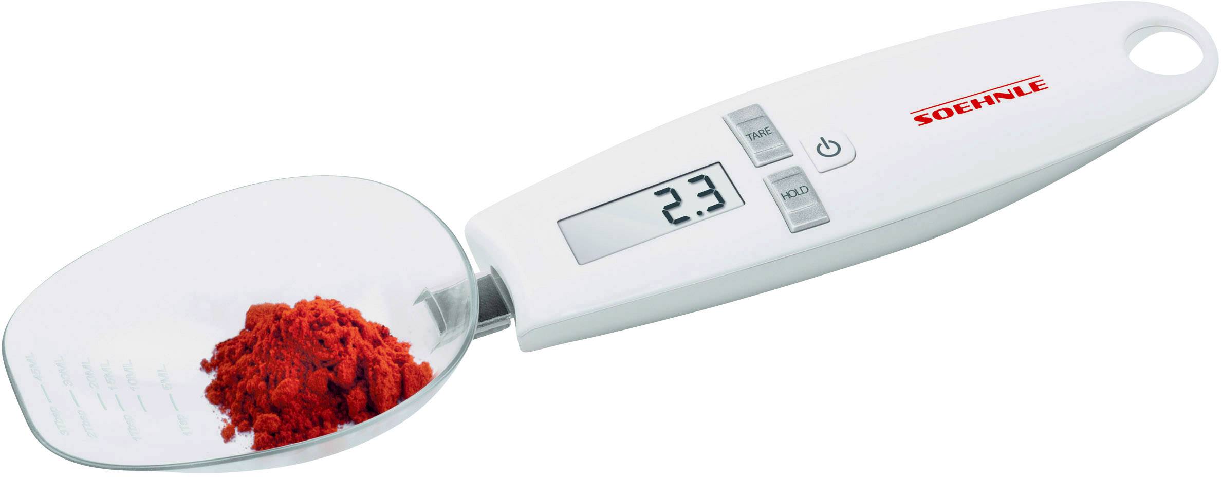 Löffelwaage Soehnle Wägebereich (max.) 500 g Ablesbarkeit 0.1 g batteriebetrieben Weiß