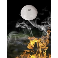 ABUS Rauchwarnmelder inkl. 10 Jahres-Batterie batteriebetrieben (Ø x H) 99mm x 33mm ABUS Rauchwarnmelder inkl. 10 Jahres-Batterie batteriebetrieben (Ø x H) 99mm x 33mm