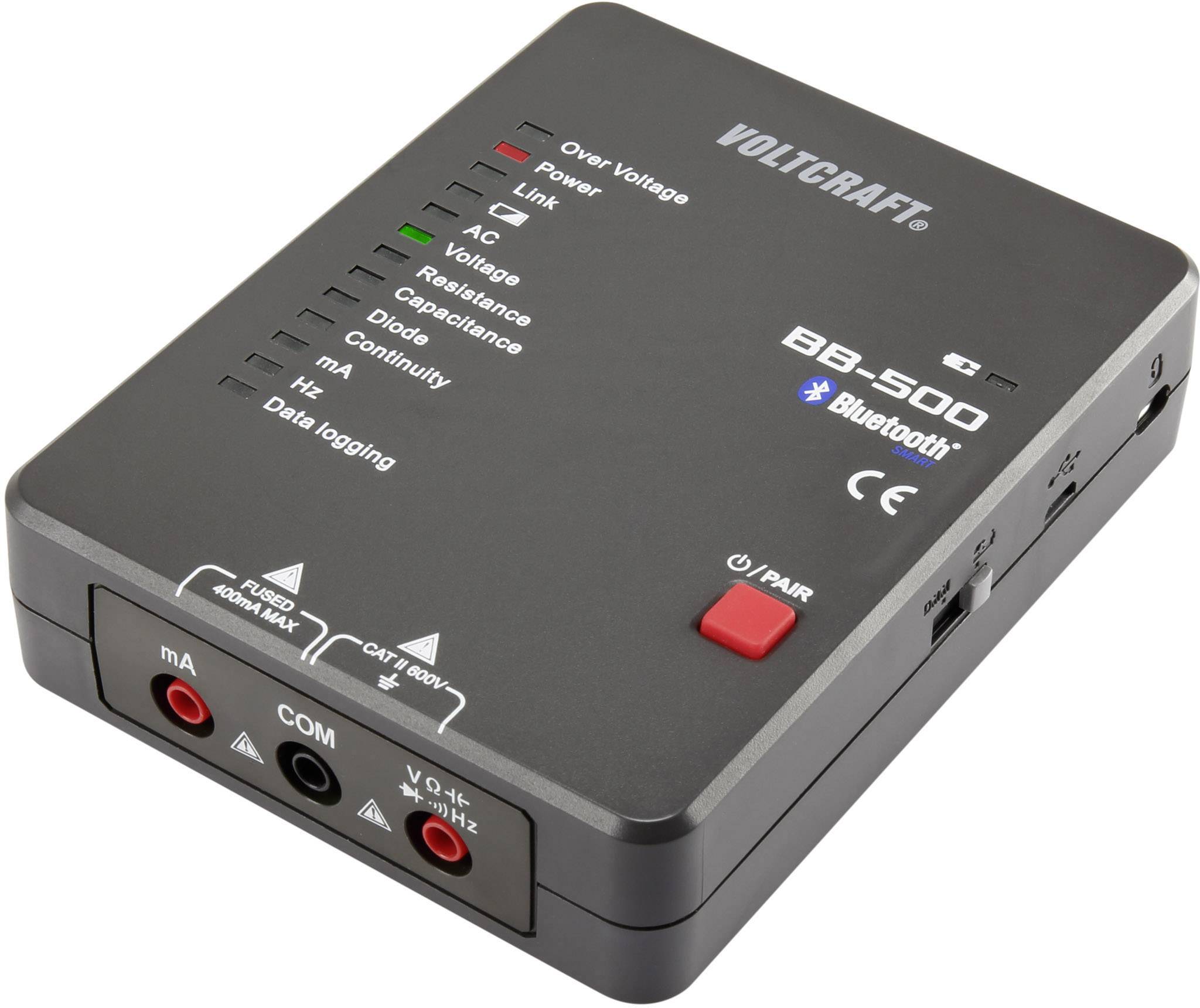 VOLTCRAFT BB-500 Hand-Multimeter Datenlogger CAT II 600V Anzeige (Counts): 4000