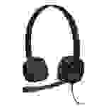 Logitech H151 Computer On Ear Headset kabelgebunden Stereo Schwarz Mikrofon-Rauschunterdrückung, No