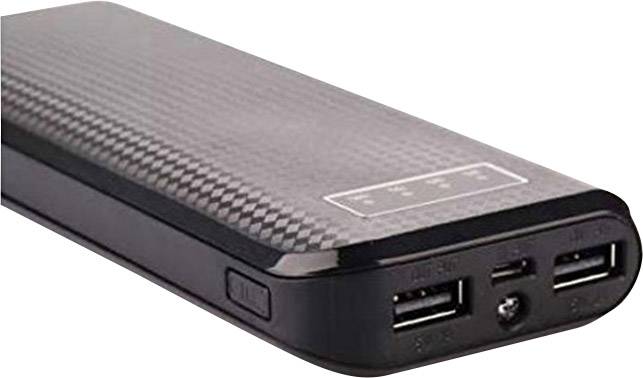 Xlayer  Powerbank 15000 mAh  Li-Ion  Schwarz