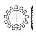 TOOLCRAFT 137805 Sicherungsbleche Innen-Durchmesser: 25mm Außen-Durchmesser: 42mm DIN 5406 Stahl 25St.