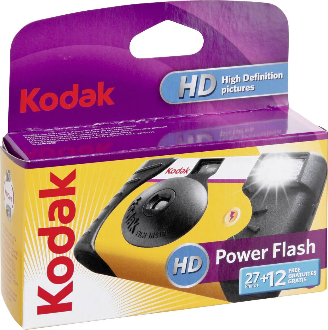 Kodak Power Flash Einwegkamera 1 St. mit eingebautem Blitz