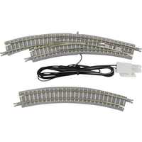 Rokuhan 7297057 Z Gleis (mit Bettung) Bogenweiche, elektrisch, links 30° 220 mm, 195mm 1St. Rokuhan 7297057 Z Gleis (mit Bettung) Bogenweiche, elektrisch, links 30° 220 mm, 195mm 1St.