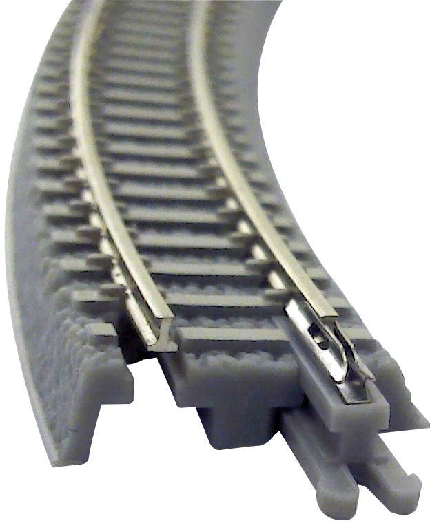 Rokuhan 7297067 Z Gleis (mit Bettung) Gebogenes Gleis, überhöht 30° 220mm 6St.