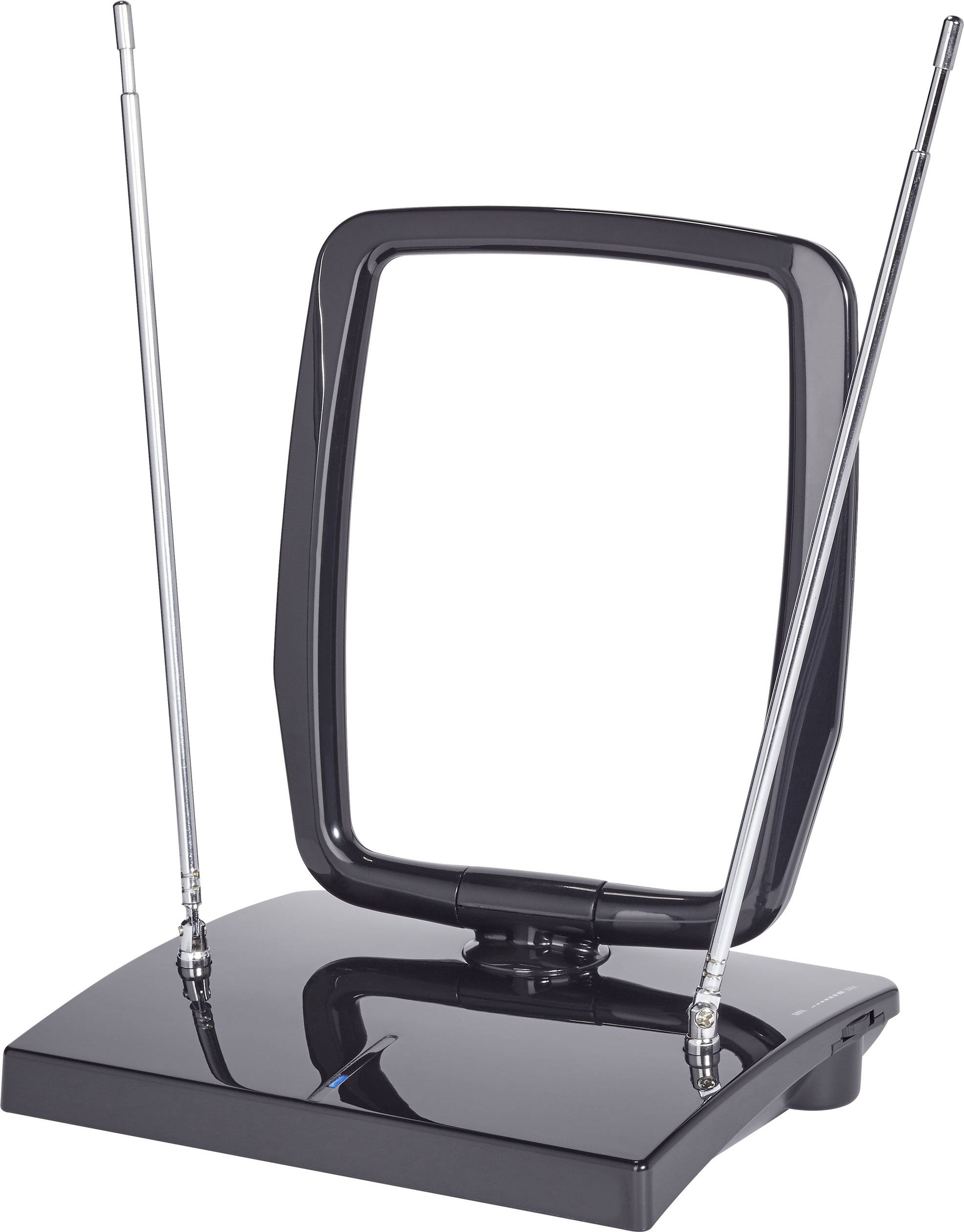 Renkforce 29310C Aktive DVB-T/T2-Teleskopantenne Innenbereich Verstärkung: 15 dB Schwarz