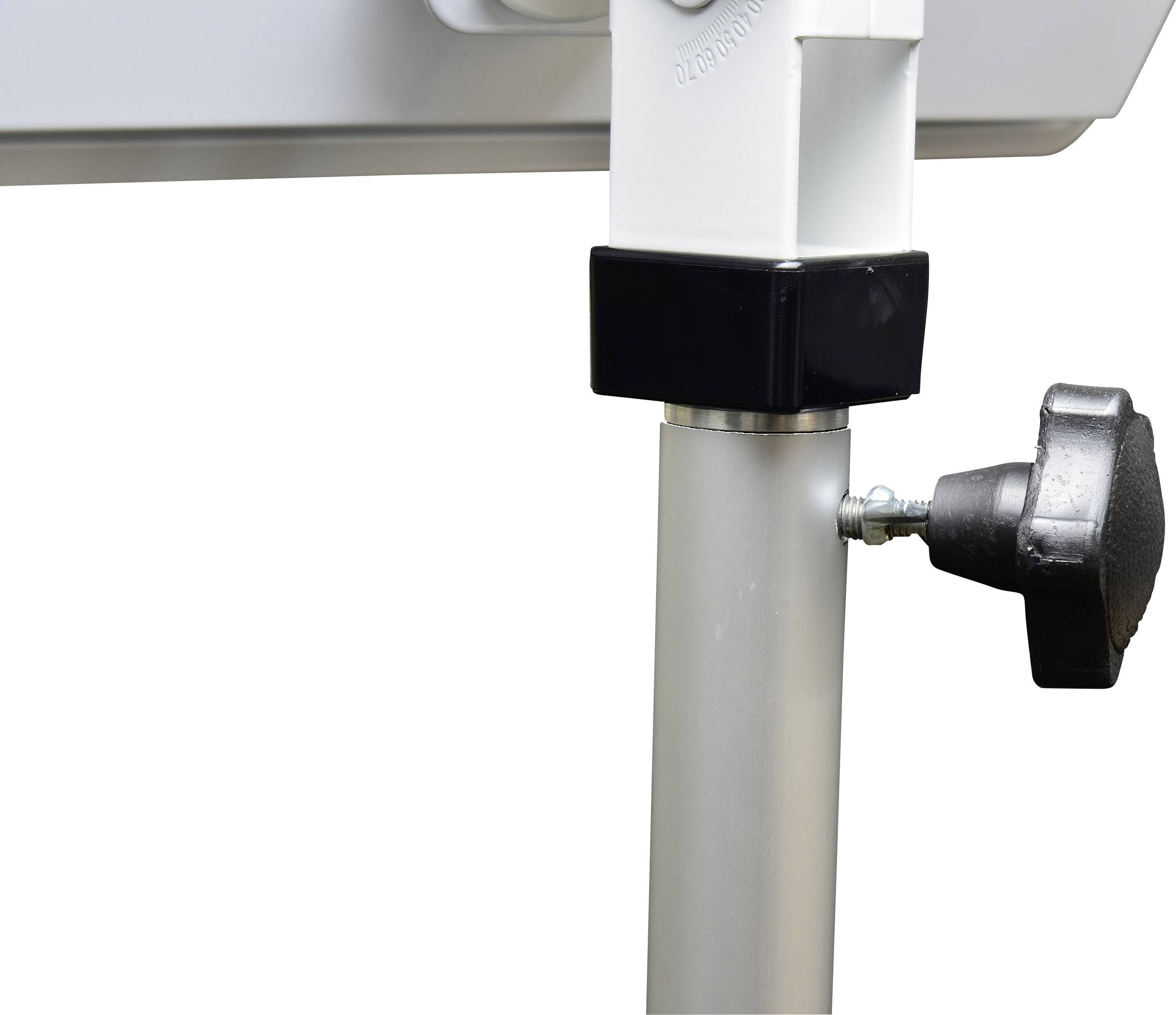 Microelectronic inkl. Tripod Adapter für EasyFind Flat SAT-Standfuß Passend für Spiegelgröße: Ø < 80cm Ausziehbar Silber, Schwarz