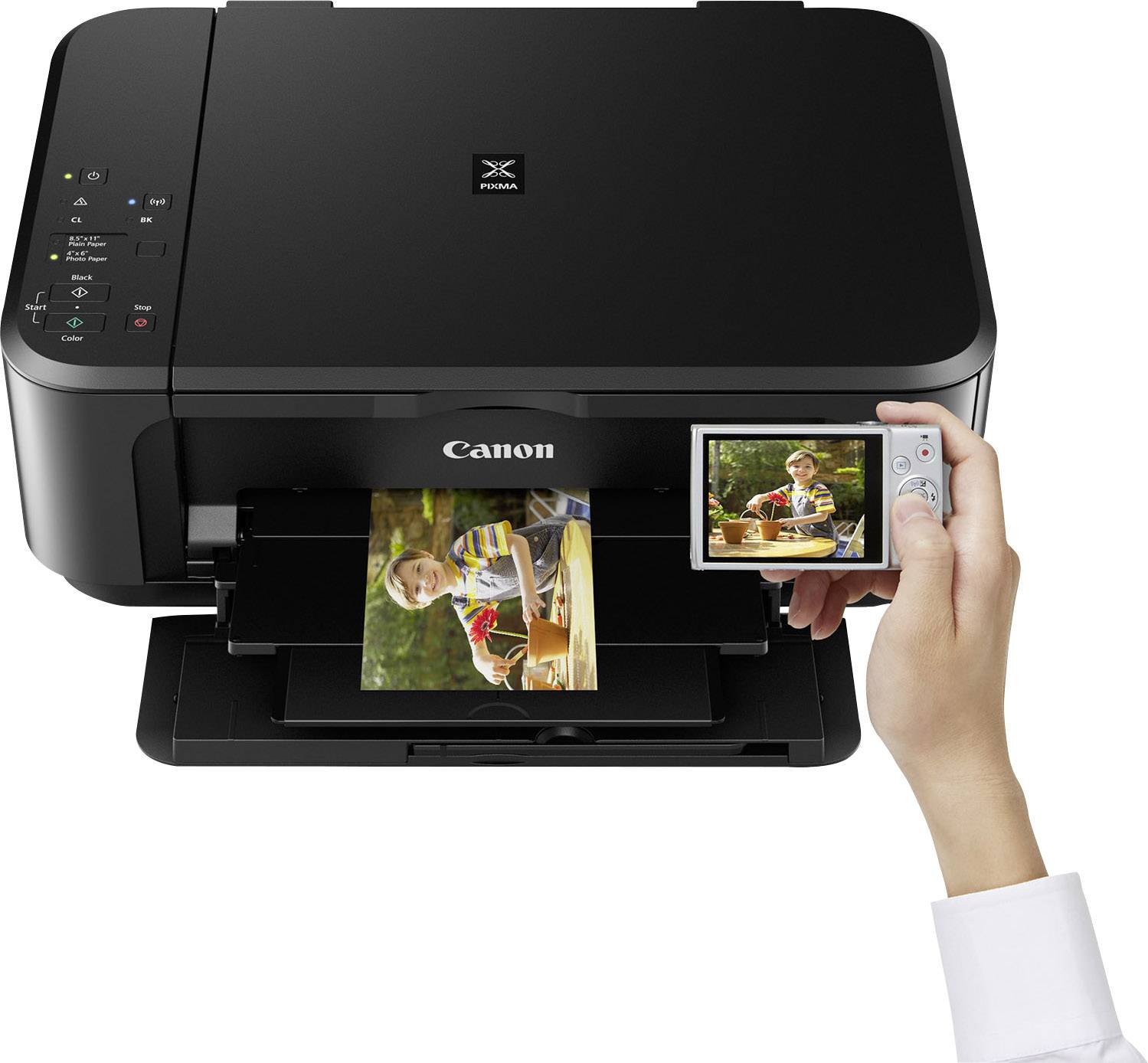 Canon PIXMA MG3650 Multifunktionsdrucker Tintenstrahl Farbe A4 Drucker, Scanner, Kopierer WLAN, Duplex