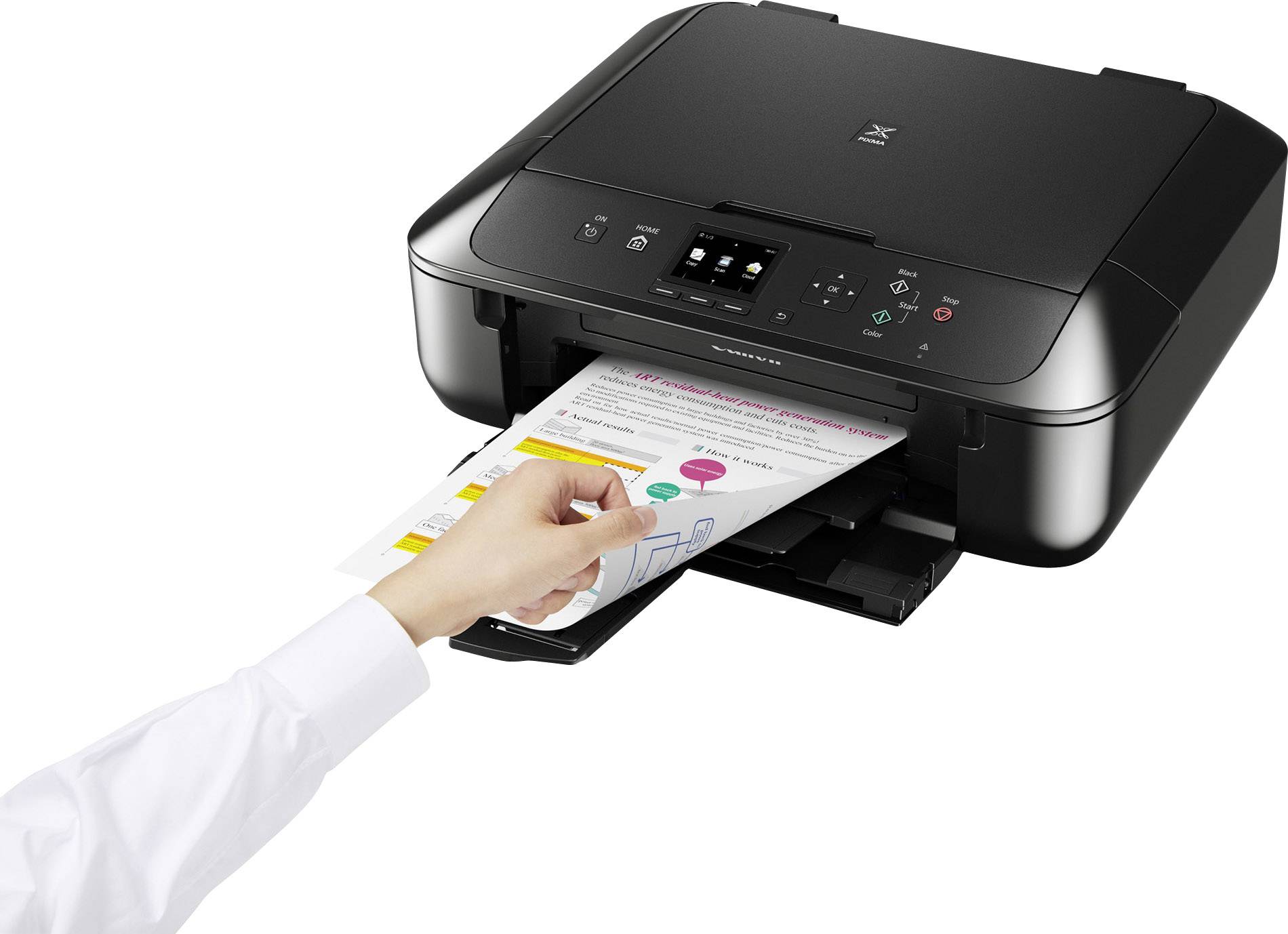 Canon PIXMA MG5750 Multifunktionsdrucker Tintenstrahl Farbe A4 Drucker, Scanner, Kopierer WLAN, Duplex