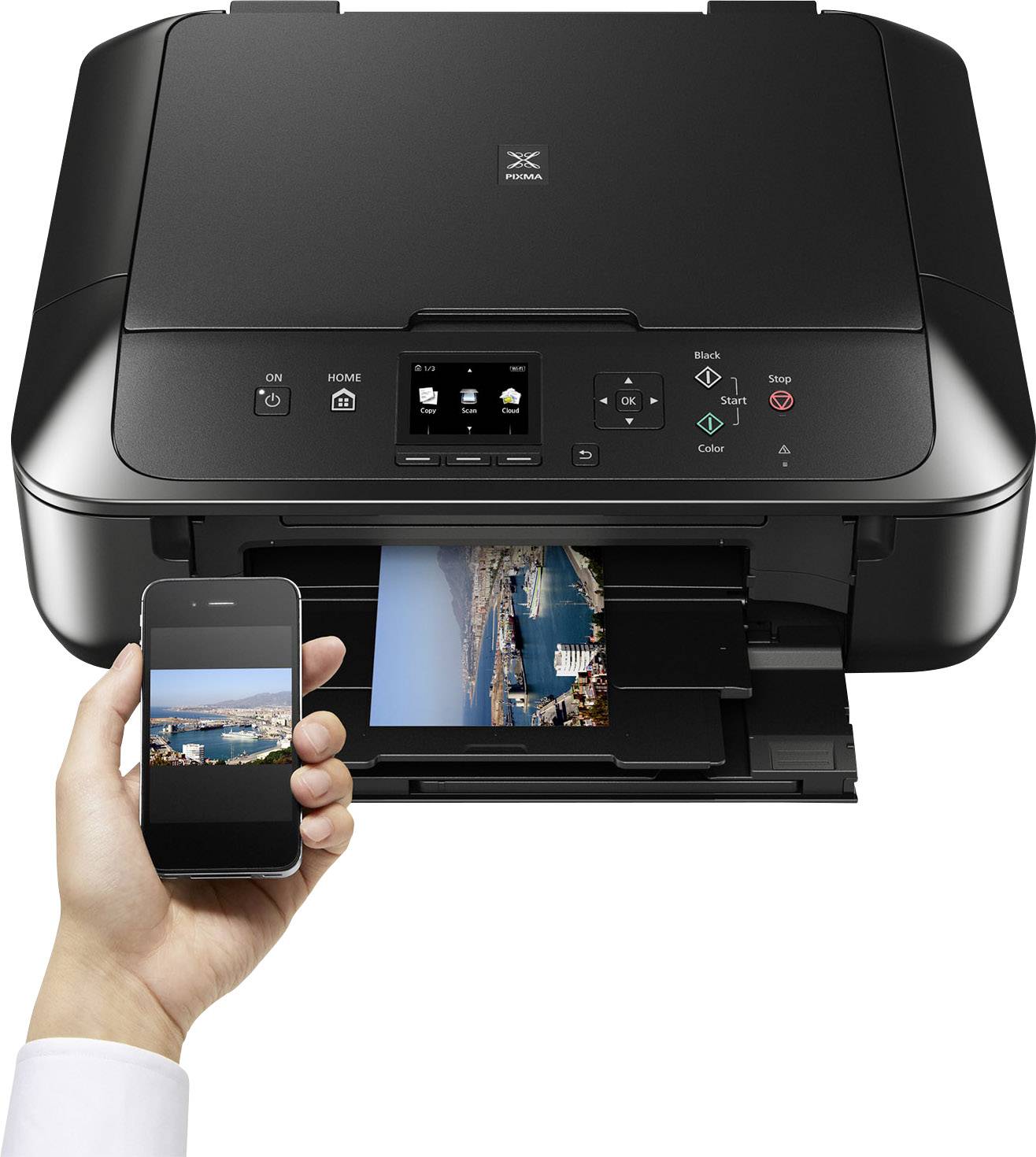 Canon PIXMA MG5750 Multifunktionsdrucker Tintenstrahl Farbe A4 Drucker, Scanner, Kopierer WLAN, Duplex