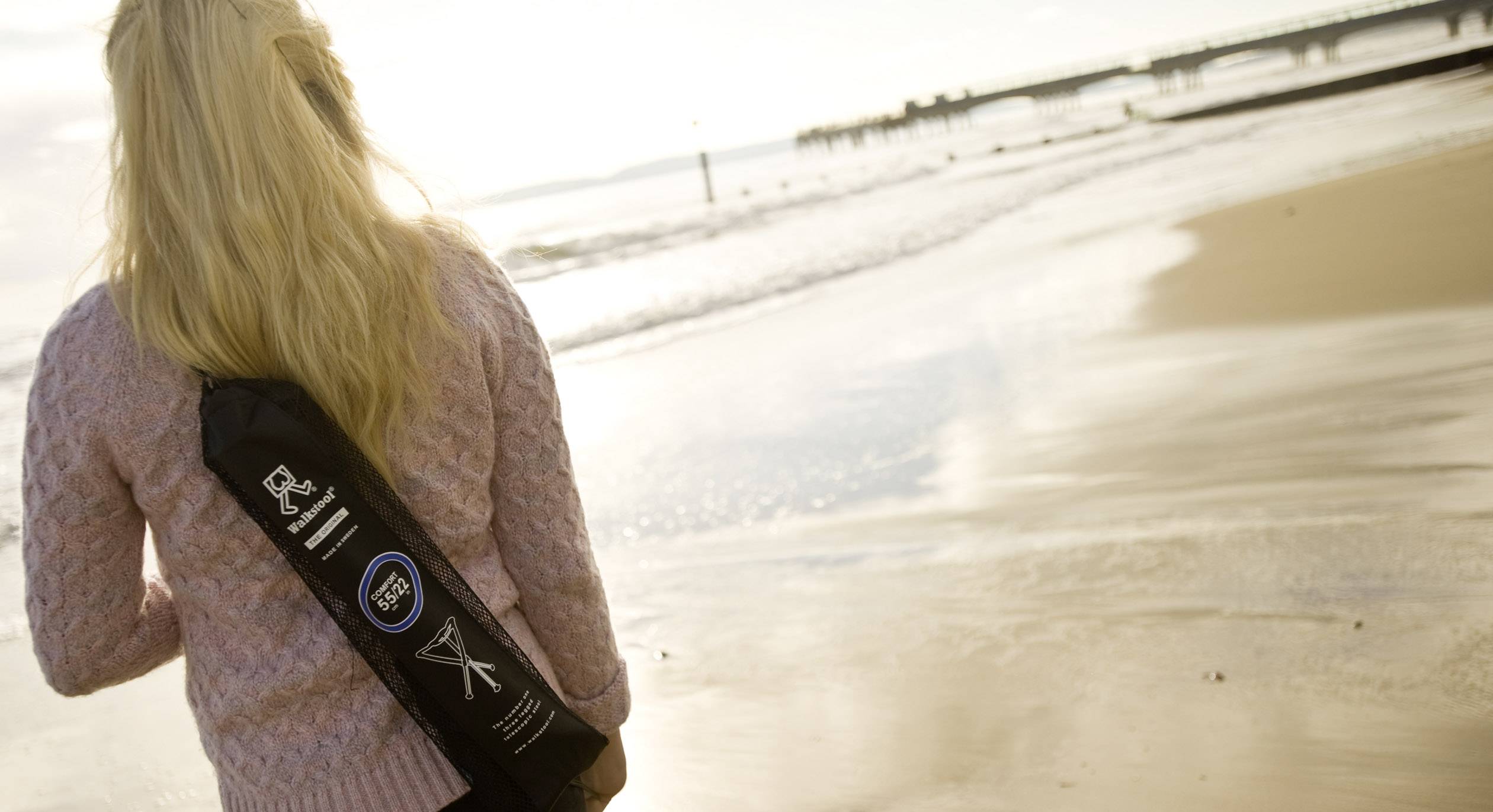 Walkstool Comfort XL Klapphocker Schwarz, Silber 63547 Belastbarkeit (Gewicht) (max.) 225 kg