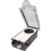InterBär 9015-002.81 Aufputz-Steckdose abschließbar Schwarz, Transparent InterBär 9015-002.81 Aufputz-Steckdose abschließbar Schwarz, Transparent