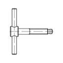 TOOLCRAFT 137853 Knebelschraube M16 75mm DIN 6304 Stahl brüniert 1St.