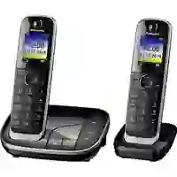 Panasonic KX-TGJ322GB Schnurloses Telefon analog Anrufbeantworter, Freisprechen, Headsetanschluss Schwarz Panasonic KX-TGJ322GB Schnurloses Telefon analog Anrufbeantworter, Freisprechen, Headsetanschluss Schwarz