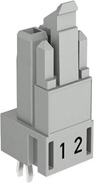 WAGO 890-822 Netz-Steckverbinder WINSTA MINI Buchse, Einbau vertikal Gesamtpolzahl: 2 16A Weiß 100St.