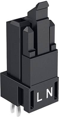 WAGO 890-802 Netz-Steckverbinder WINSTA MINI Buchse, Einbau vertikal Gesamtpolzahl: 2 16A Schwarz 100St.