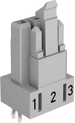 WAGO 890-823 Netz-Steckverbinder WINSTA MINI Buchse, Einbau vertikal Gesamtpolzahl: 3 16A Weiß 100St.