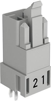 WAGO 890-812 Netz-Steckverbinder WINSTA MINI Stecker, Einbau vertikal Gesamtpolzahl: 2 16A Schwarz 100St.