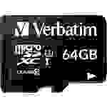 Verbatim PRO microSDXC-Karte 64GB Class 10, UHS-I, UHS-Class 3 inkl. SD-Adapter