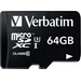 Verbatim PRO microSDXC-Karte 64GB Class 10, UHS-I, UHS-Class 3 inkl. SD-Adapter