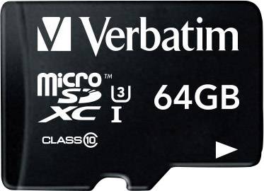 Verbatim microSDXC-Card 64GB PRO 47042