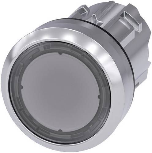 Siemens 3SU10500AB700AA0 3SU1050-0AB70-0AA0 Drucktaster Frontring Metall, Hochglanz, Betätiger flac