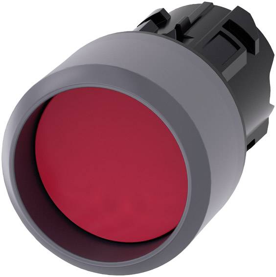 Siemens 3SU1030-0CB20-0AA0 Drucktaster Bund vorstehend, Frontring Metall Rot 1 St.