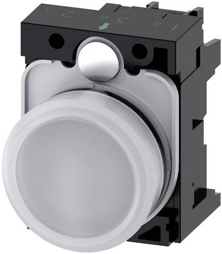 Siemens 3SU1102-6AA60-1AA0 Leuchtmelder flach Weiß 24 V/AC, 24 V/DC 1 St.