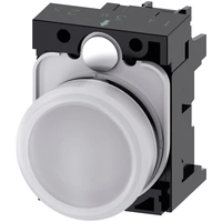 Siemens 3SU1106-6AA60-1AA0 Leuchtmelder flach Weiß 230 V/AC 1St. Siemens 3SU1106-6AA60-1AA0 Leuchtmelder flach Weiß 230 V/AC 1St.